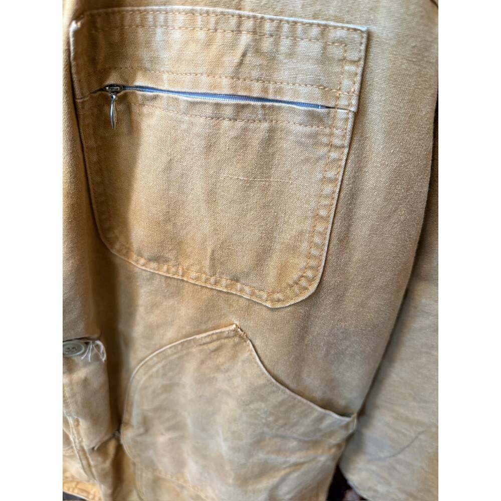 Vintage L.L. Bean Field Jacket Distressed Canvas Size 40 PTP 23 Fits like Large - Picture 4 of 9